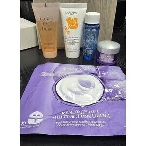Lancome Travel 5 Pieces Set Skincare And Cleaning